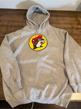 Buc-ee's Logo Gray Pullover Hoodie